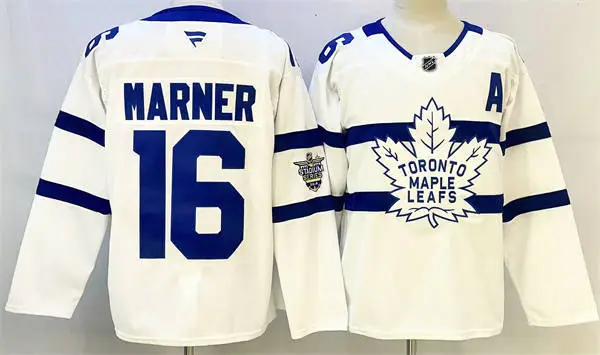 Mens Toronto Maple Leafs #16 Mitchell Marner Fanatics White 2018 NHL Stadium Series Player Jersey